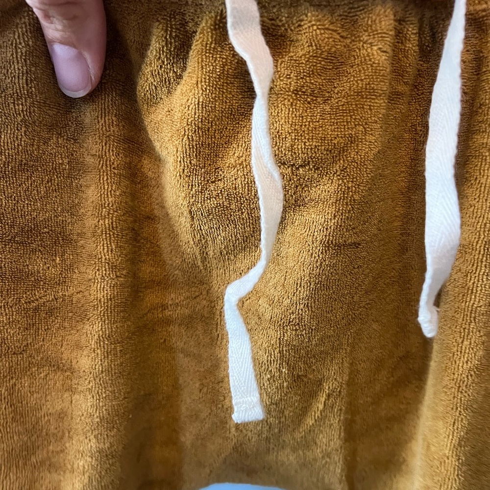 Quincy Mae terrycloth pants 6-12 months EUC